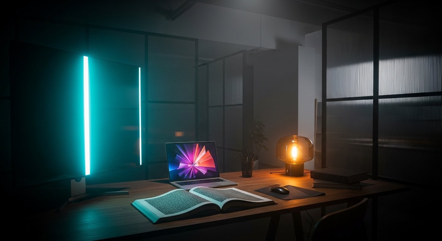 Ludic Kalon - Creative Technologist in a modern workspace